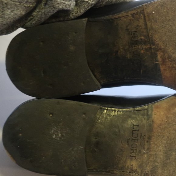 *Mens Lidfort Barneys New York Black Leather Loafer 9 - Picture 7 of 12